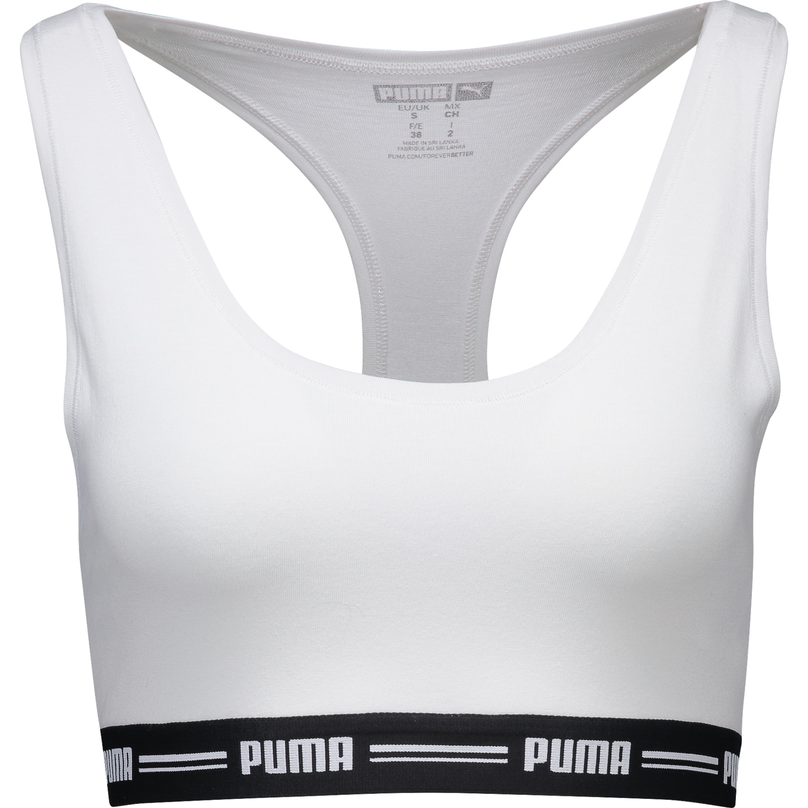 Puma women racer back top Sport-BH M, schwarz