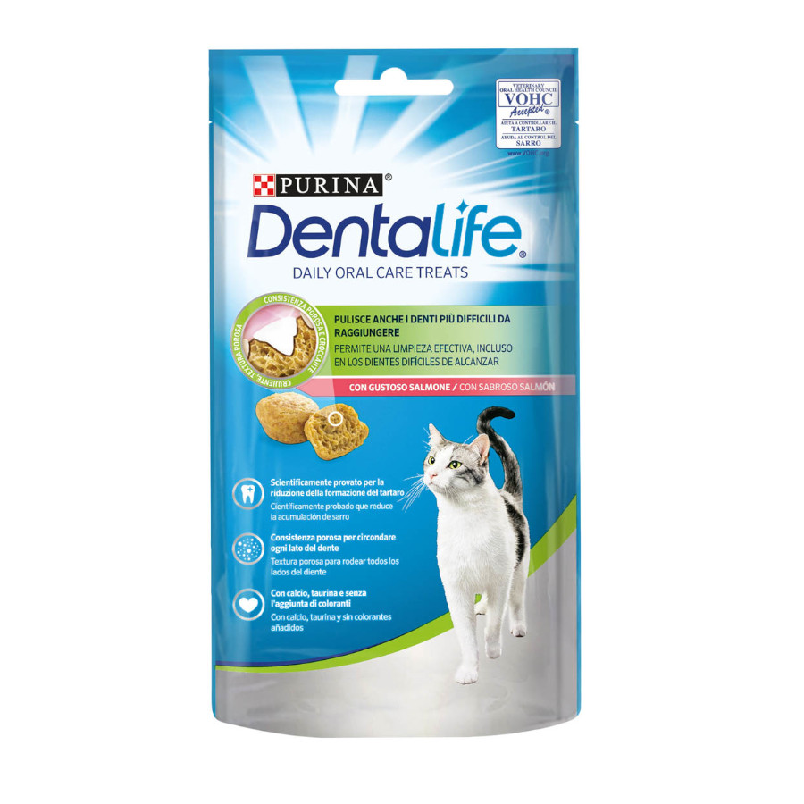 Dentalife Daily Oral Salmon Dental Snacks para Gatos