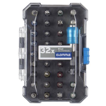 GAMMA bitset 25mm S2 PH/PZ/T/HEX/SL. 32st.