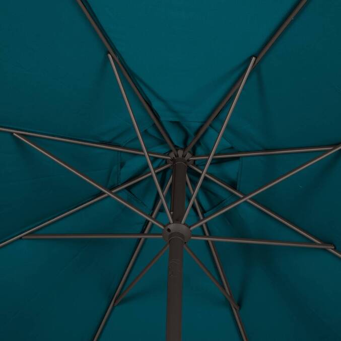Parasol droit rond inclinable LOOMPA Bleu canard