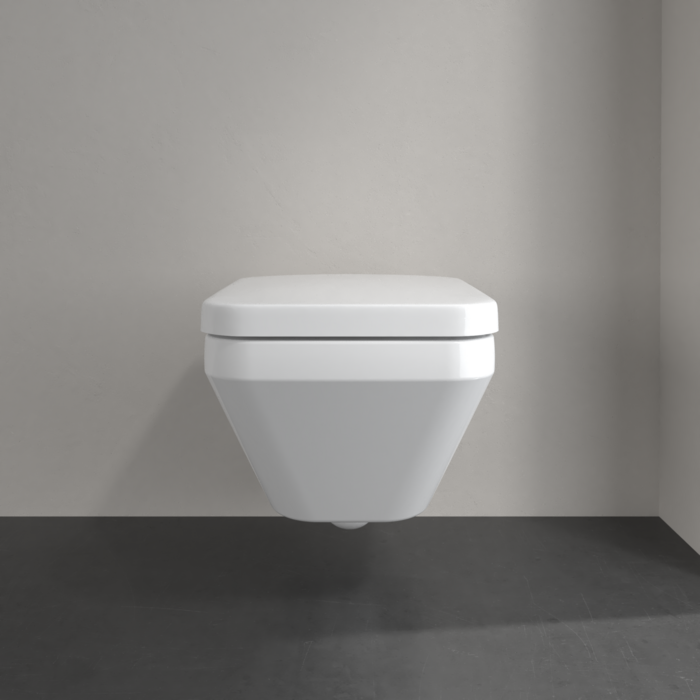 Villeroy & Boch Architectura randloos toilet CeramicPlus met AntiBac en TwistFlush rechthoekig wit glans