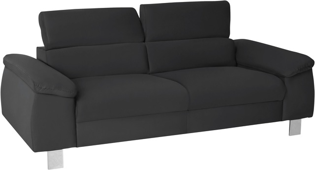 COTTA Polstergarnitur »Komaris, B: 193 bzw. 100 cm« Set,  Set: 3er-Sofa & Hocker, mit Kopfteilverstellung