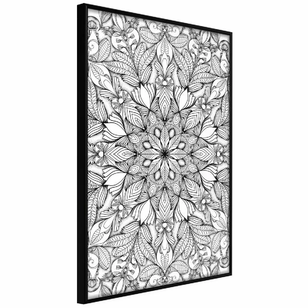 Paris Prix Affiche Colourless Mandala - Noir
