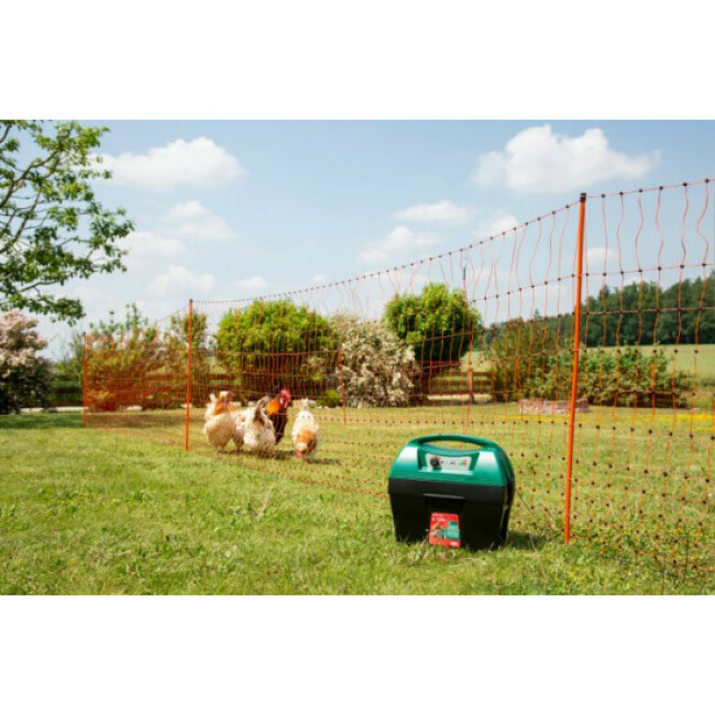 Filet électrifiable Kerbl pour volaille orange de 50 m x 106 cm pointe unique