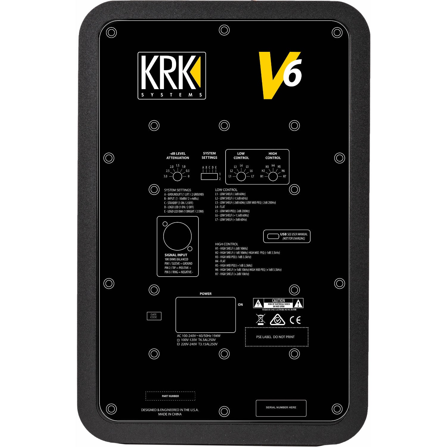 KRK V6 S4 actieve studiomonitor (per stuk)