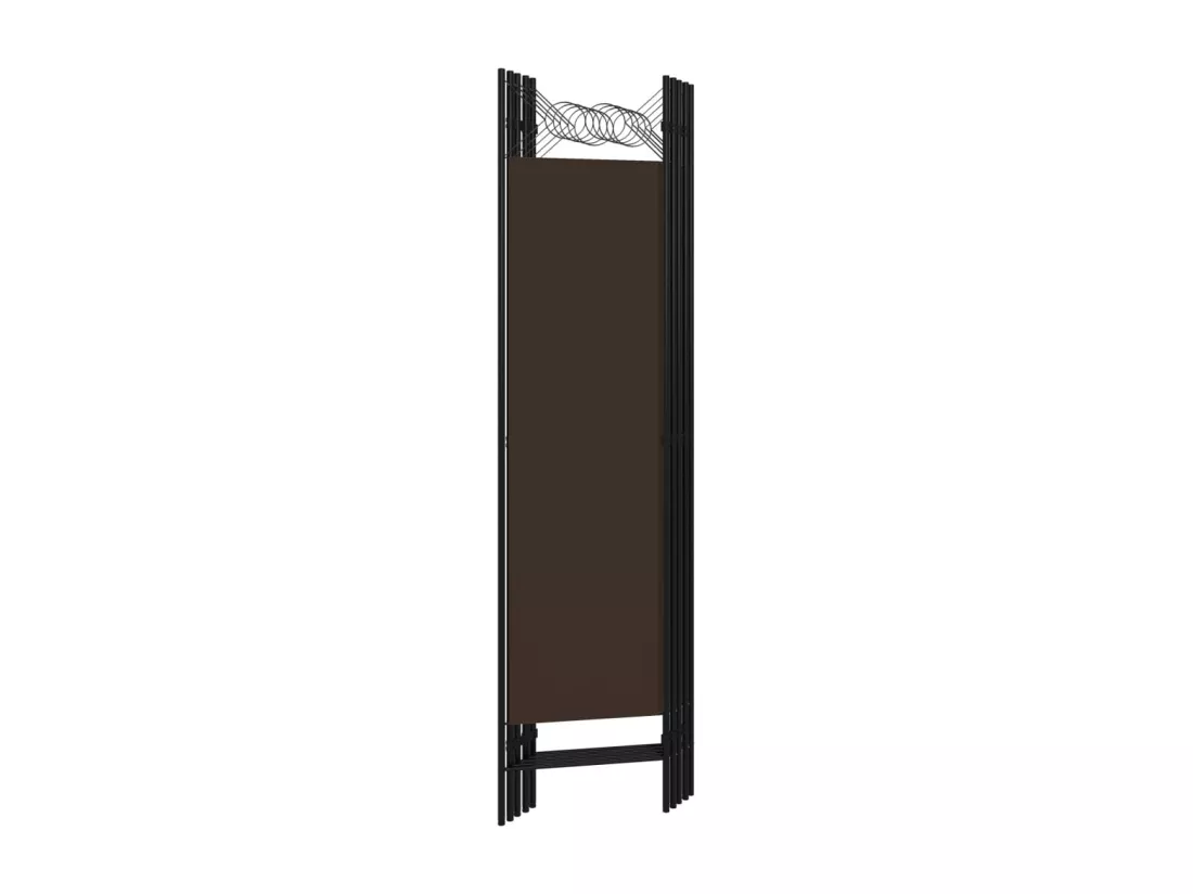 Cloison de séparation 5 panneaux Marron 200x180 cm