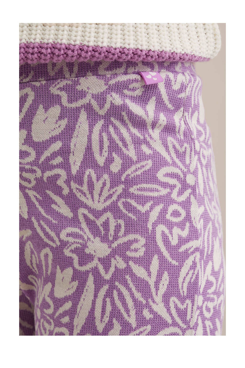WE Fashion flared broek lila