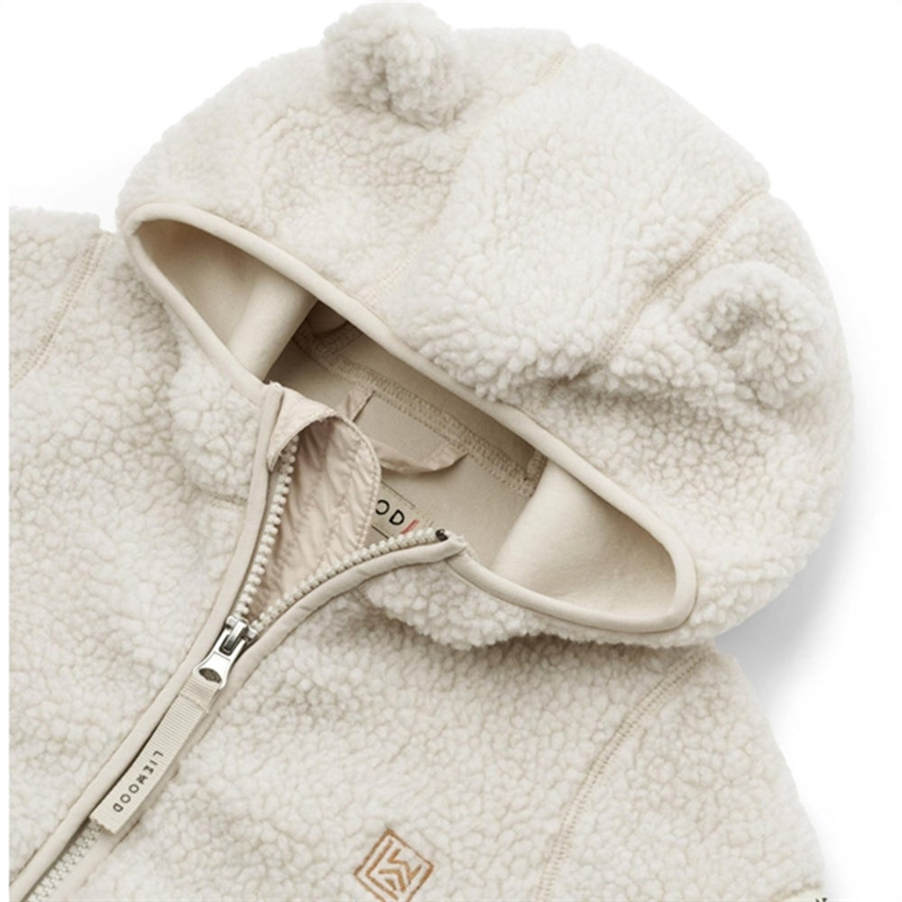 Leopard/Sandy Mara Pile Embroidery Jakke With Ears