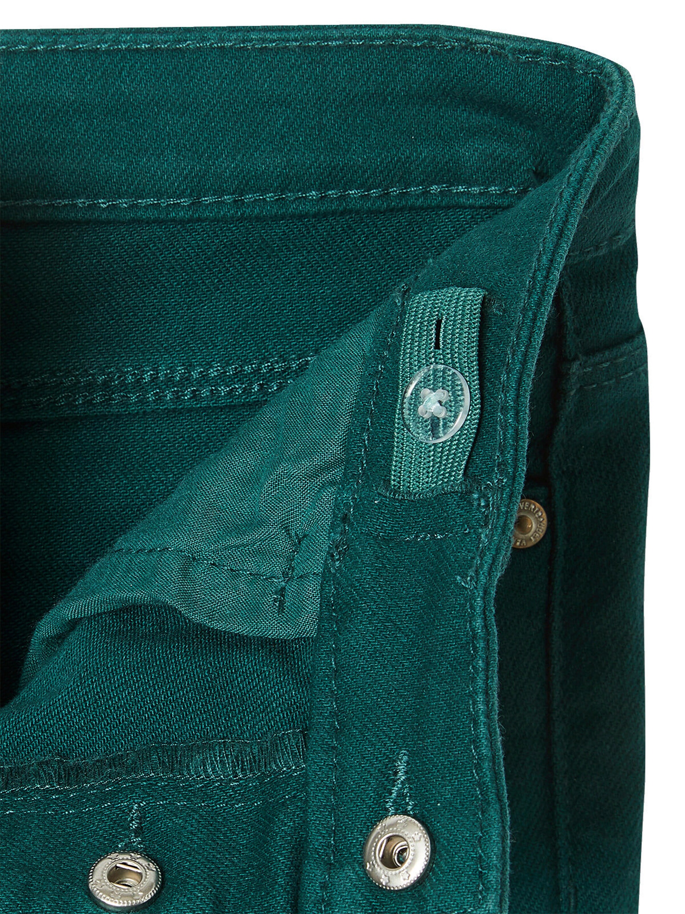 Vertbaudet Mädchen Mom-Fit-Hose, Hüftweite SLIM tannengrün