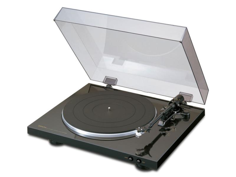 Denon Plattenspieler DP-300F Schwarz Plattenspieler, schwarz