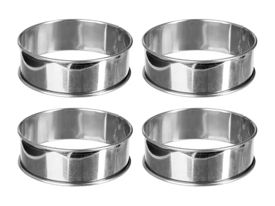 Lot de 4 Cercles en Inox 