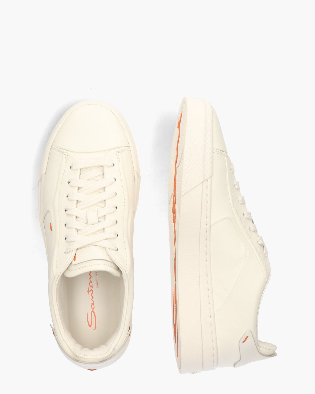 Santoni 21553 Wit Herensneakers