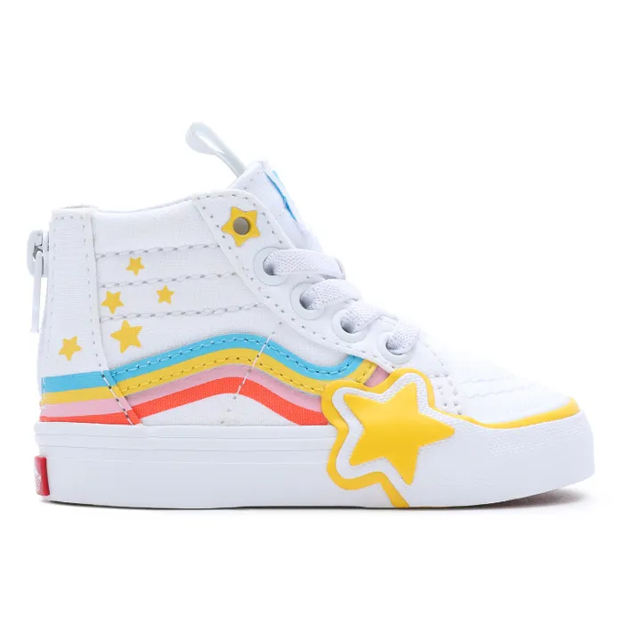 Vans Baskets Zip SK8-Hi Arc-En-Ciel | Blanc