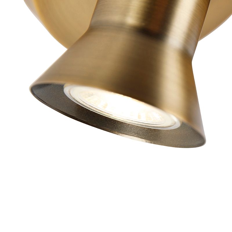 Plafondspot brons draai- en kantelbaar rond - Karin 2