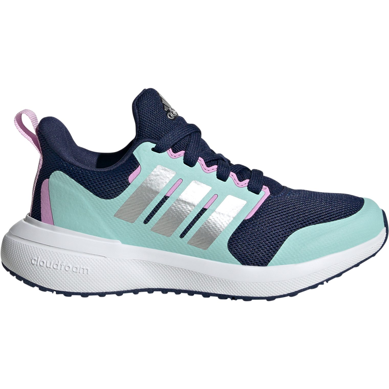 adidas FortaRun 2.0 Cloudfoam Lace Laufschuhe Kinder dark blue