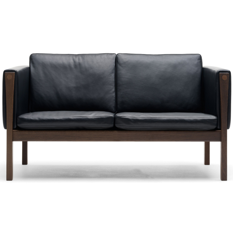 Carl Hansen & Son CH162 bank geolied walnoot Thor 301 leer