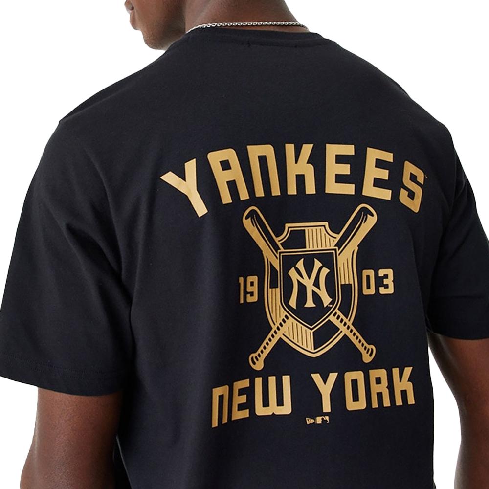 New Era T-shirt Noir Homme New Era Team Graphic Neyyan