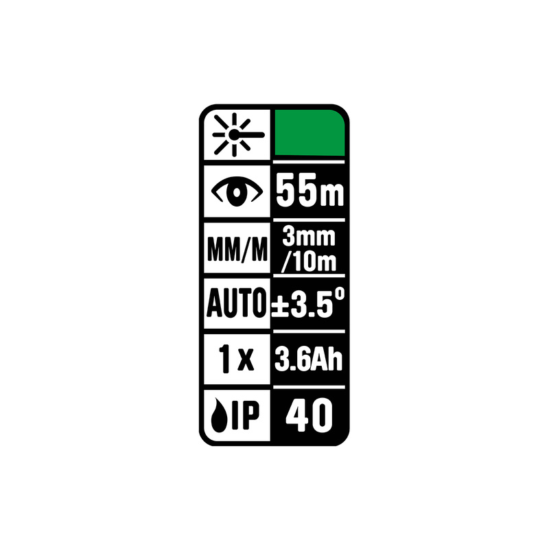 Laserliner Pocket Cross laser 2G Groen