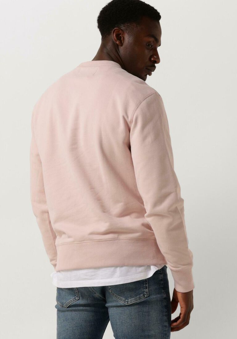 CALVIN KLEIN lichtroze calvin klein sweater badge crew neck