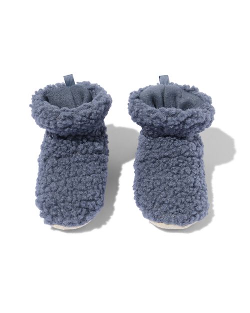 chaussons bébé teddy bleu