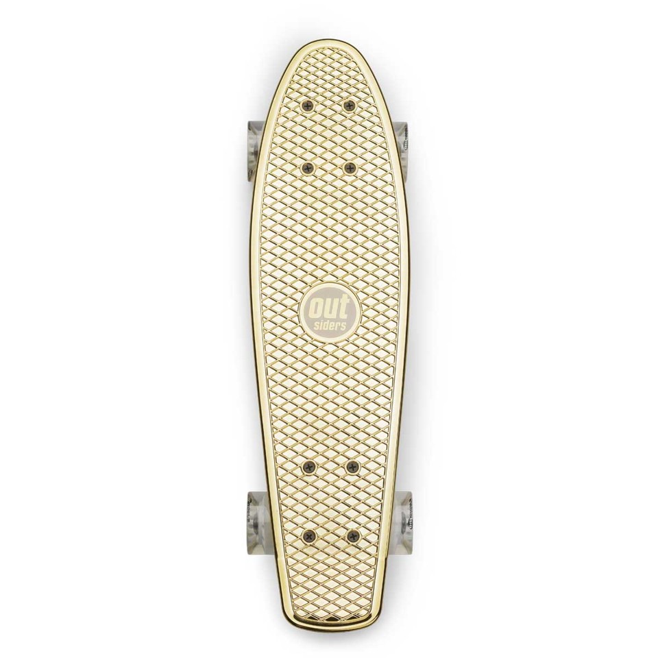 Outsiders - Chrome Edition Retro Skateboard Guld