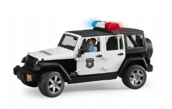 Bruder Jeep Wrangler Rubicon Police vehicle with police officer and accessories toy