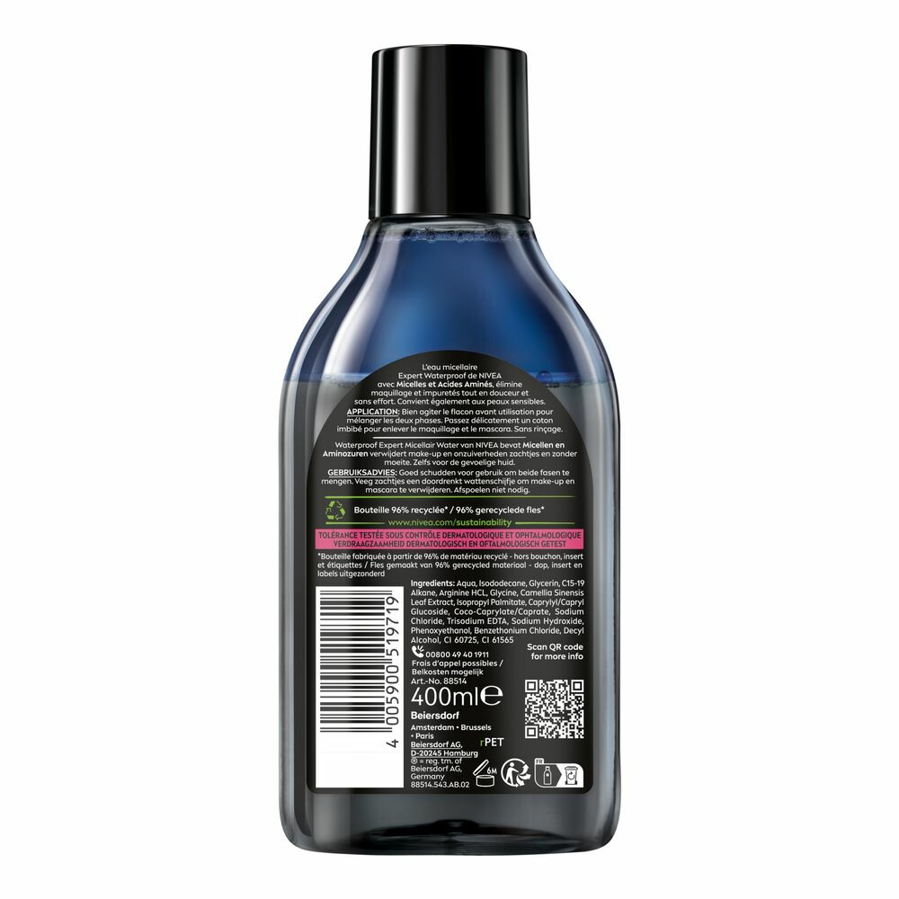 Nivea 0% Residu Micellair Water Waterproof400 ml