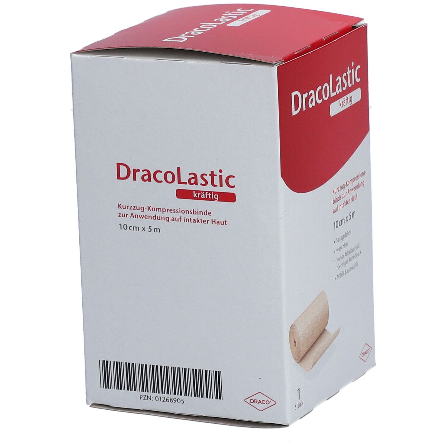 DracoLastic kräftig Kurzzug-Binde 5m x 10cm