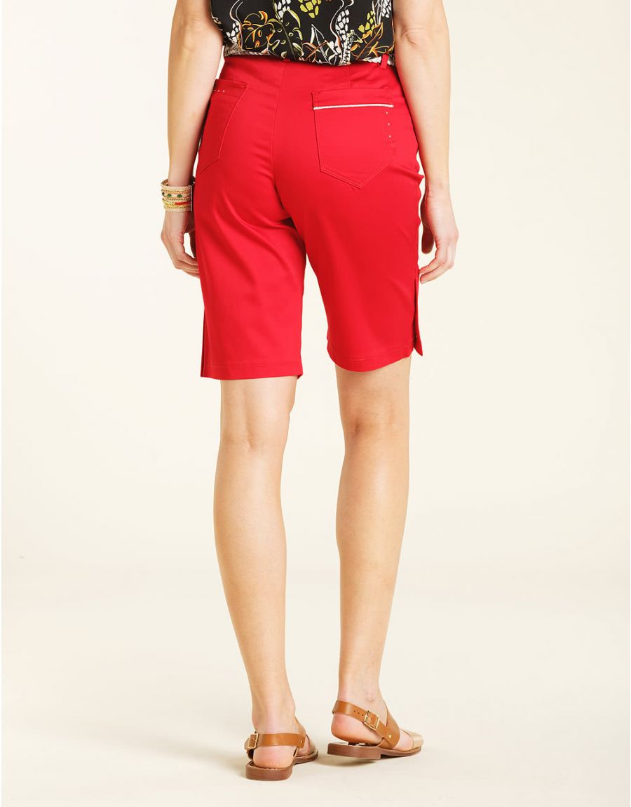 Bermuda coton rouge