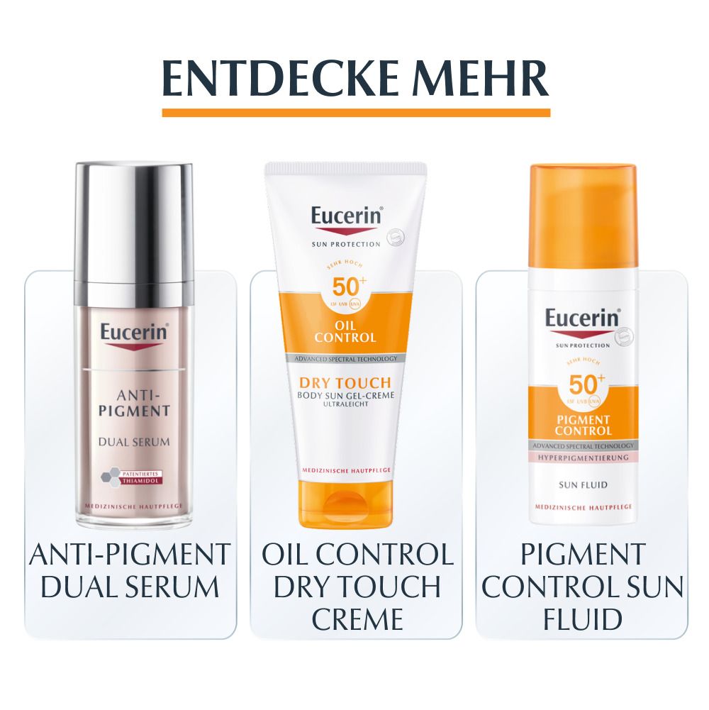 Eucerin® Pigment Control Tinted Face Sun Gel-Creme LSF 50+ – Getönter Sonnenschutz gegen Pigmentflecken – Mittel