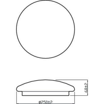 Philips Moire plafondlamp 10W 2700K wit
