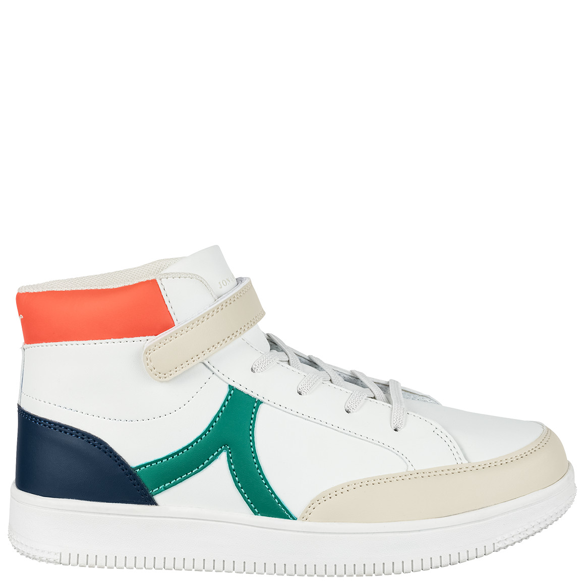 Jonas Nielsen Kinder Sneaker mit hohem Schaft dunkelblau / orange / weiss