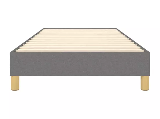 Sommier à lattes de lit Gris foncé 100x200 cm Tissu