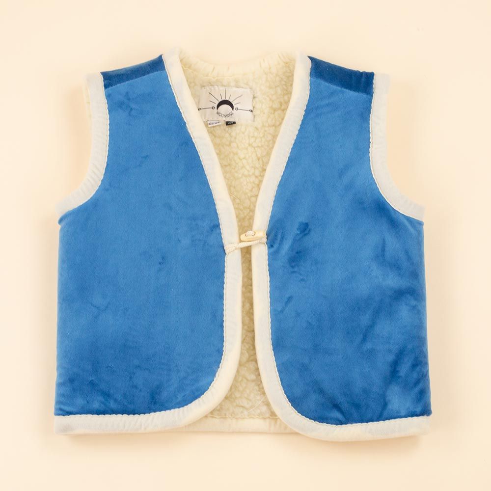 Moonrise kids wollen bodywarmer Helios velvet blauw