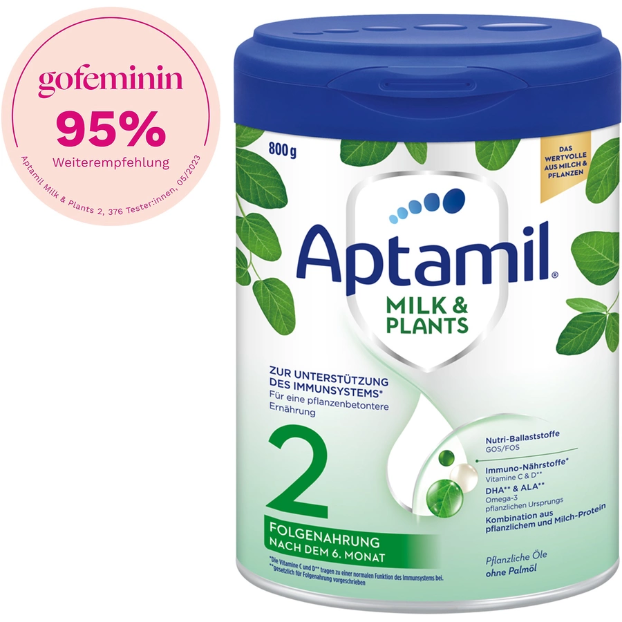 Aptamil Folgenahrung 2 Milk Plants 800 g ab dem 6. Monat