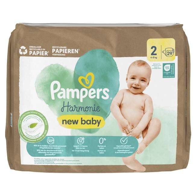 Pampers Harmonie Luiers Maat 2 4-8 KG 29 stuks