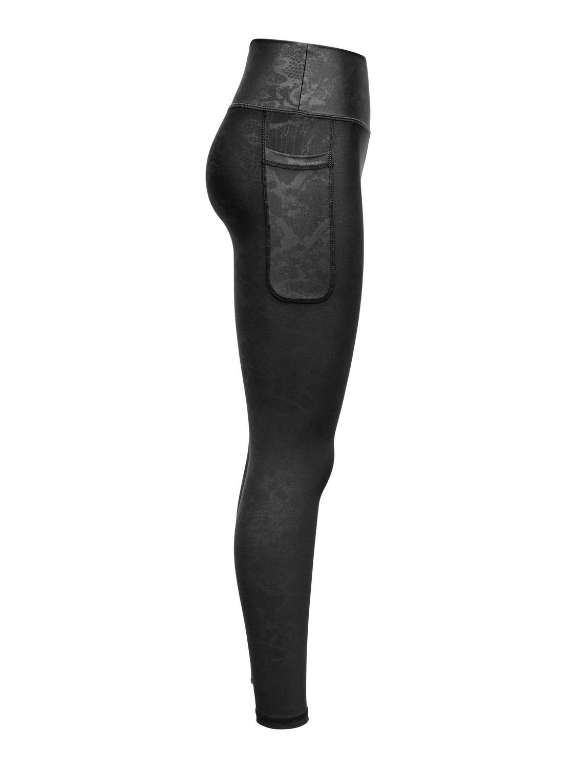 ONPJAM-2-SNAKE Enger Schnitt Sportleggings Black