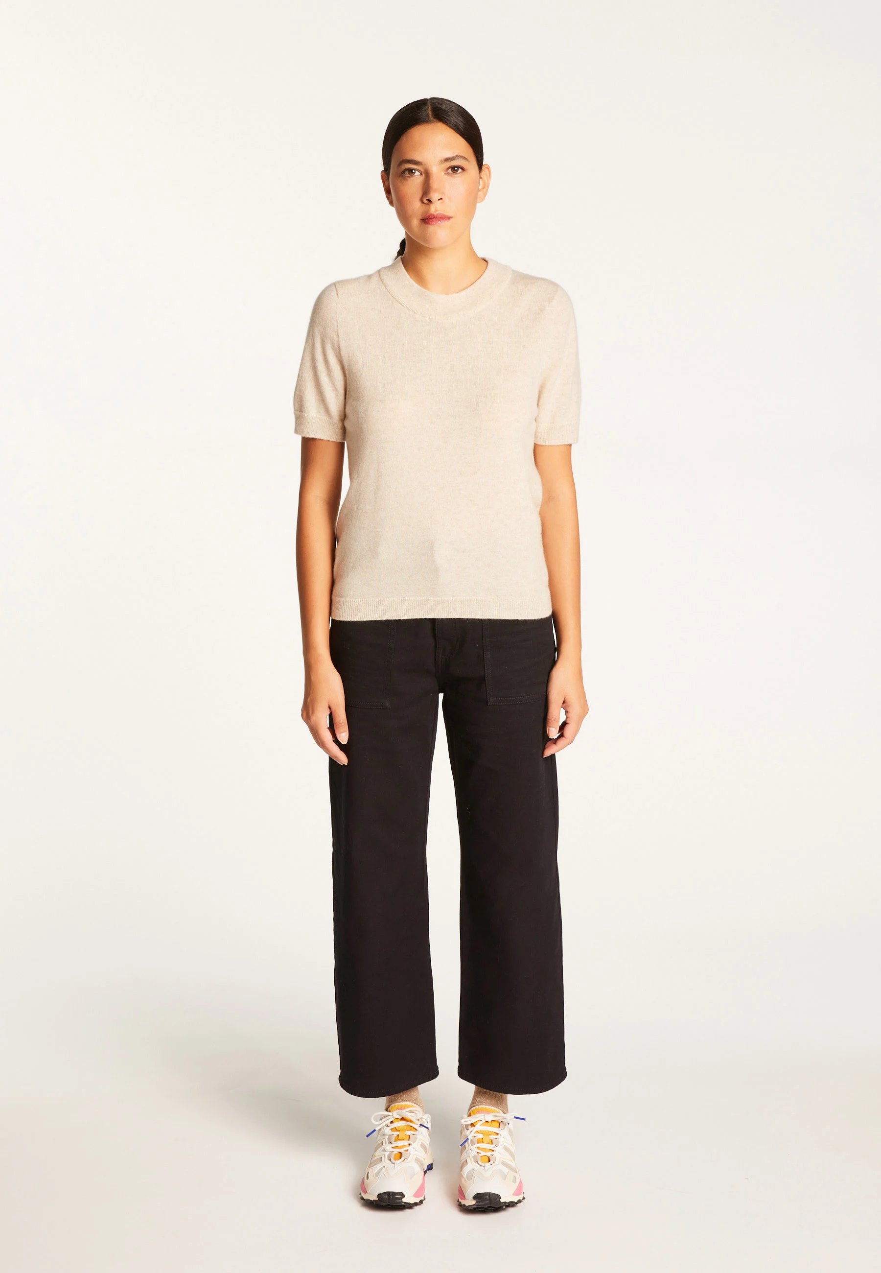 AUBRYAH24 - T-shirt en cachemire | Beige