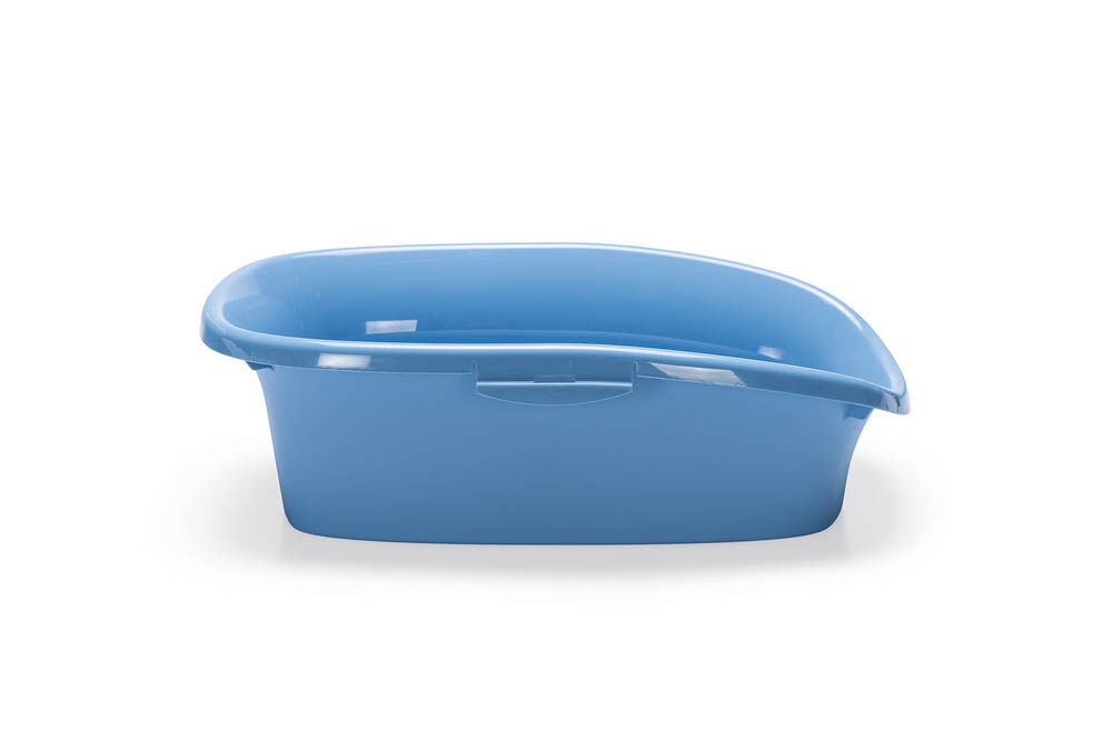 Stefanplast Sprint 10 - Kattenbak - Open - Wit Blauw - 14x43x31 cm