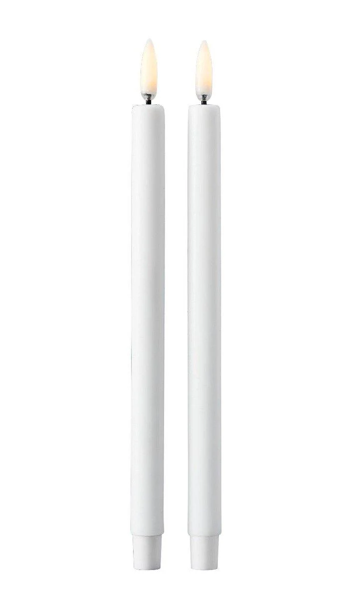 STOFF Nagel  LED kertelys, hvid - H: 20 cm.