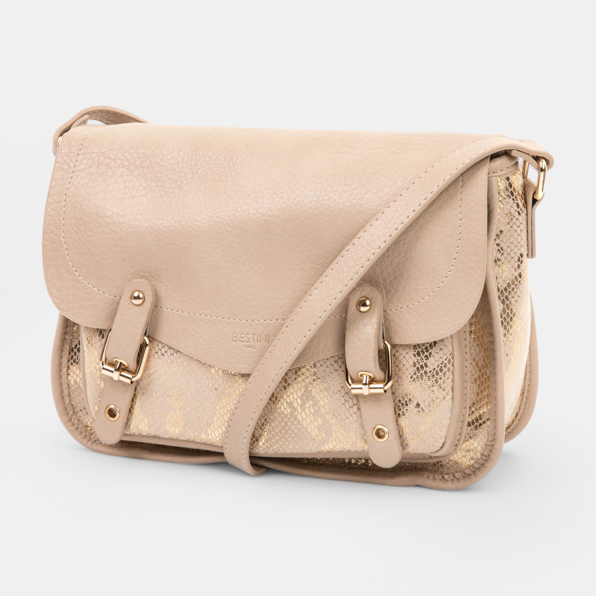 Sac bandoulière beige