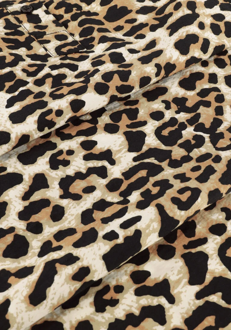 SELECTED FEMME leopard selected femme midi jurk slfsalli ls midi dress