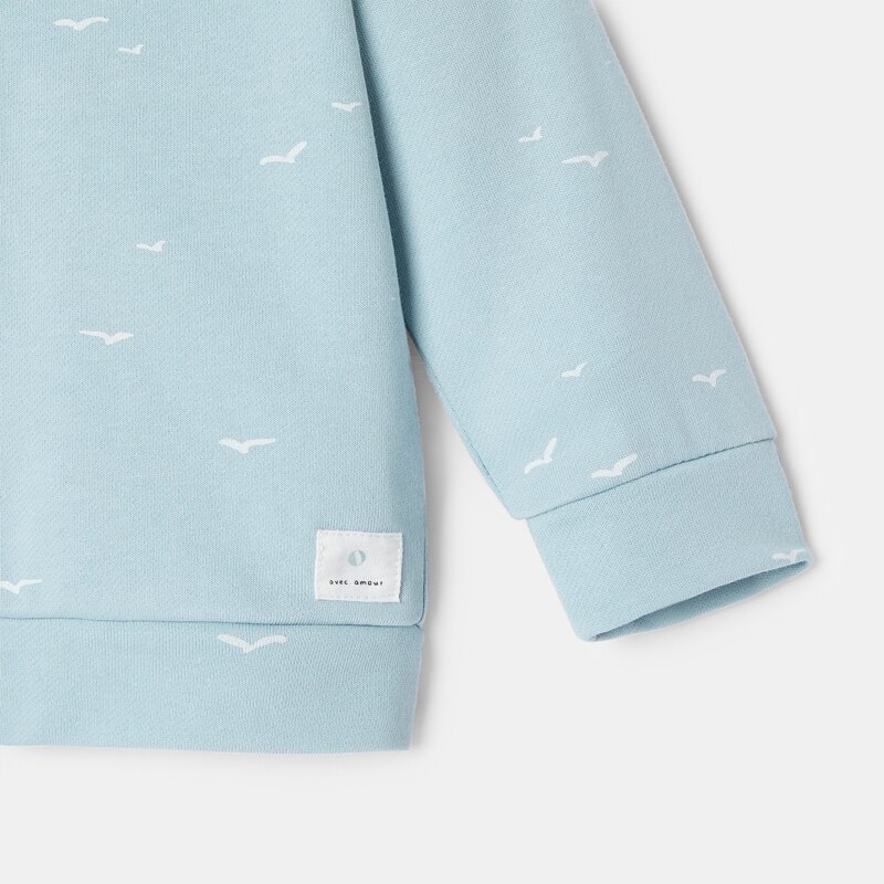 Veste à capuche en coton turquoise mixte Absorba Turquoise