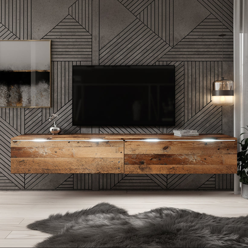 Dixon - TV-Meubel - Old wood - 180 cm
