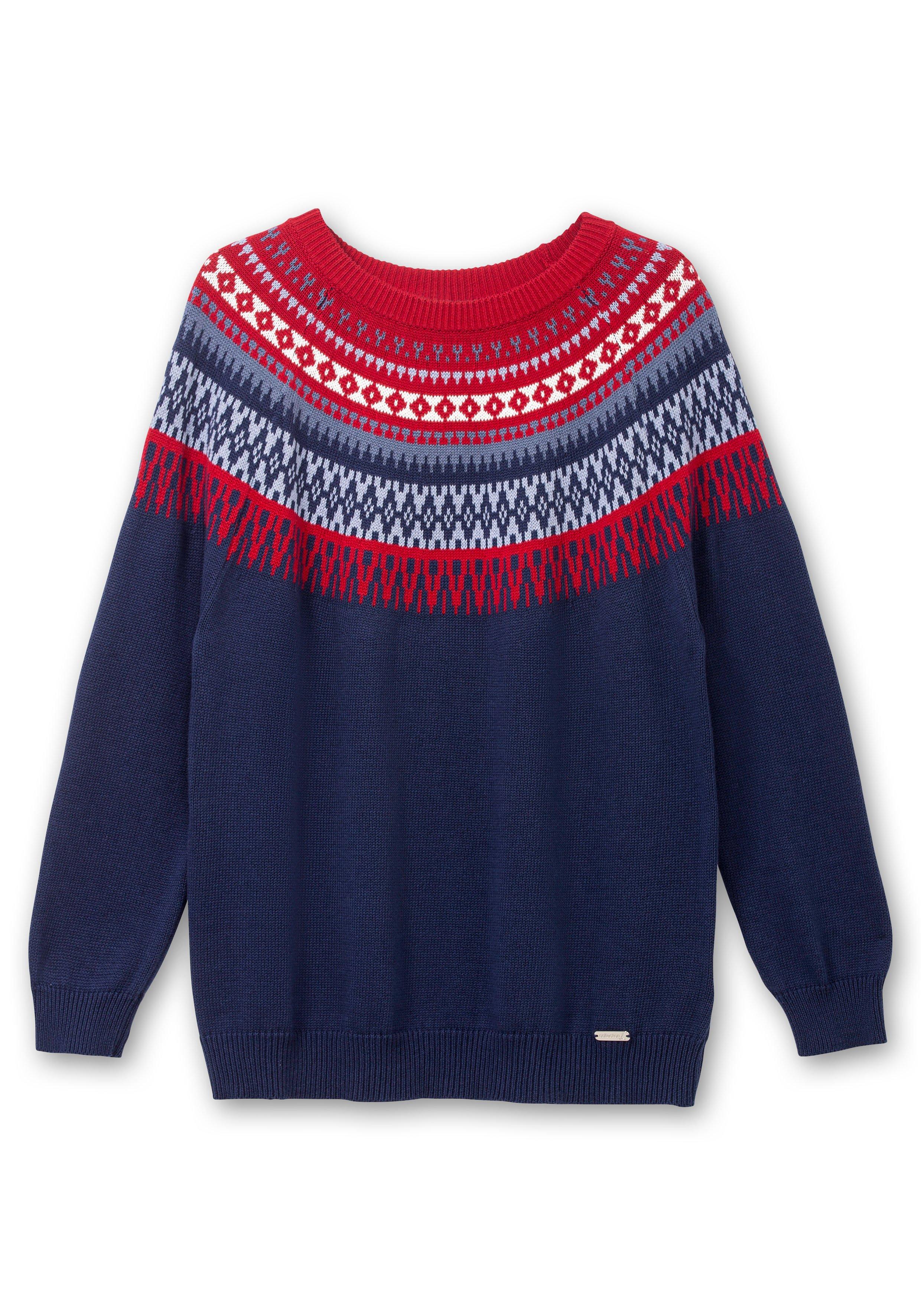Norwegerpullover aus weicher Baumwolle