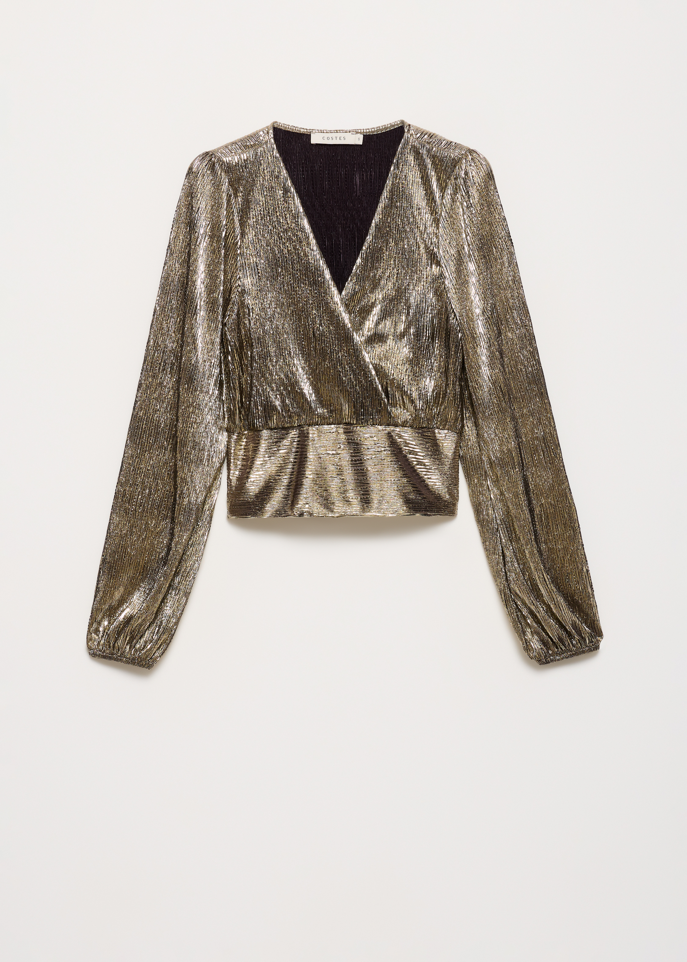 Metallic wikkel top