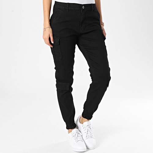 Pantalon Cargo Femme Noir