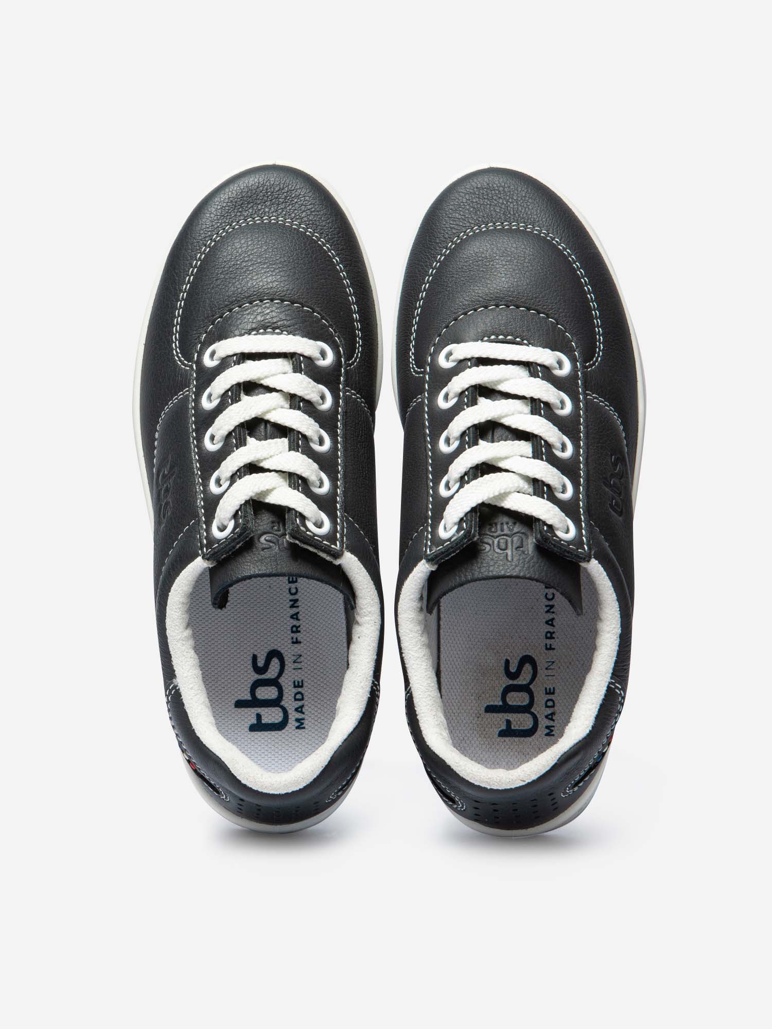 Baskets Femme Confort Dessus Cuir Marine