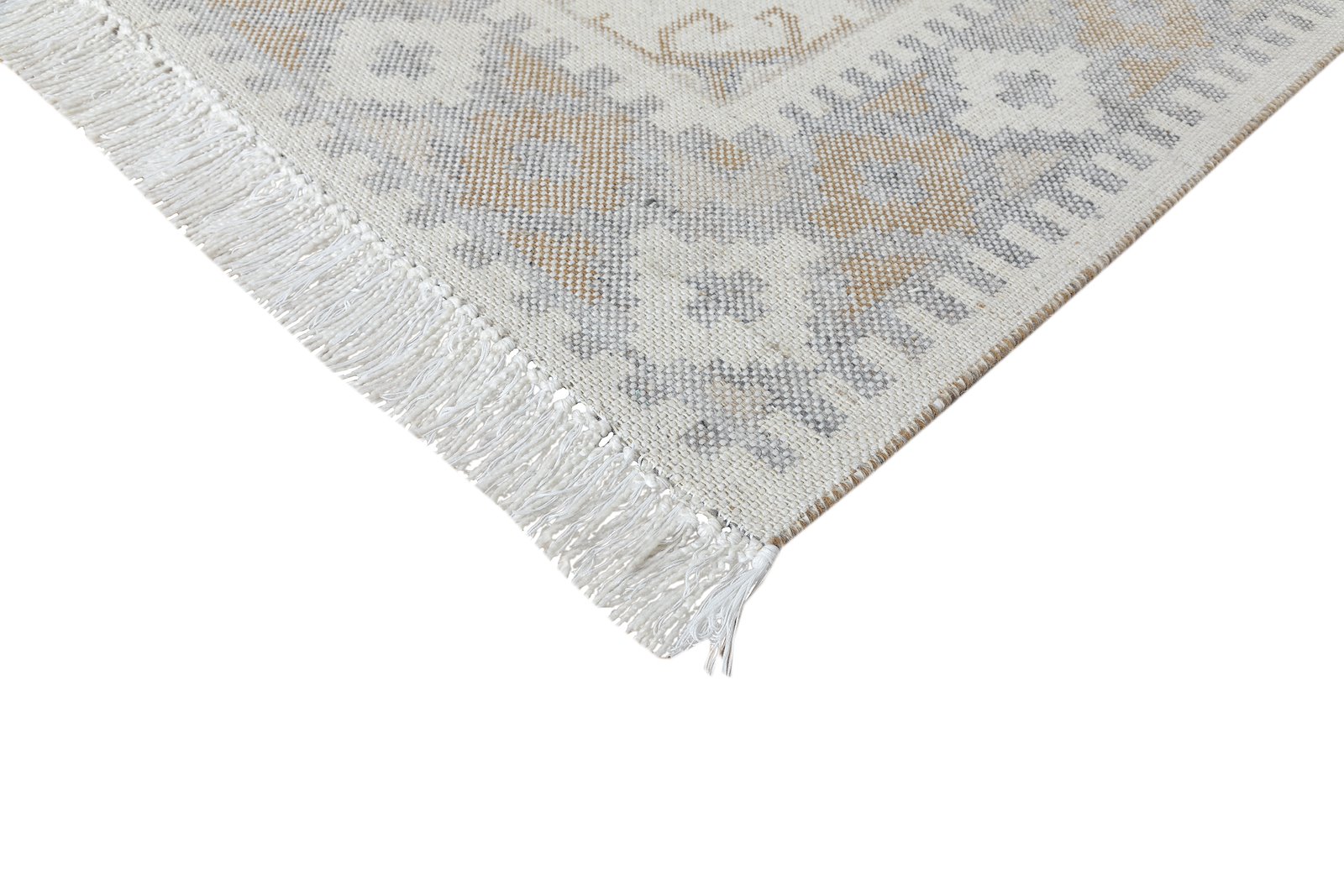 Rio teppe 160x230cm Sand/multifarget ull/polyester jacquard vevd