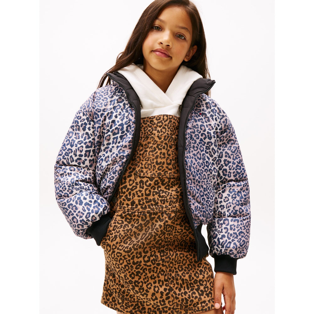 Køb Tommy Hilfiger Black Aop Vendbar Puffer Bomber